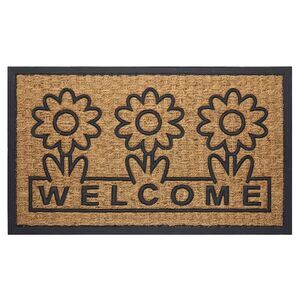 Coco Mat, 18" L x 30" W, Rectangle, Daisy